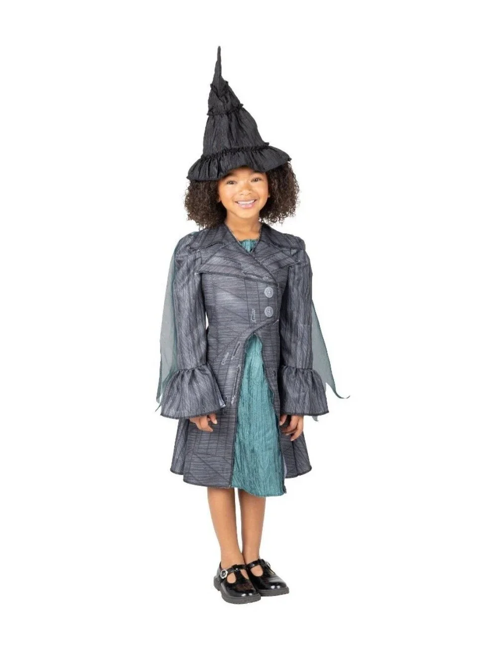 NIB Wicked Movie Deluxe Elphaba Outlaw Costume Dress Up Set Size 4-6X Halloween